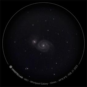 M51 mit dem Unistellar
              eVscope